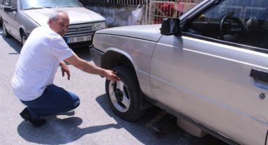 Mahalleliye kesik lastik şoku