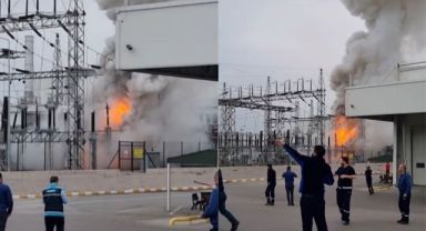 Otomobil fabrikasında yangın
