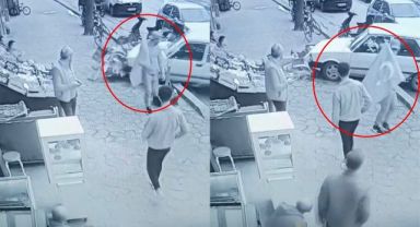 Otomobilin altında kalmaktan saniyelerle kurtuldu