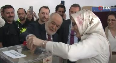 Saadet Partisi Genel Başkanı Karamollaoğlu oyunu Ankara’da kullandı