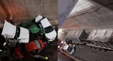 Ürdün'de bir kamyon araçları biçti: 1 ölü