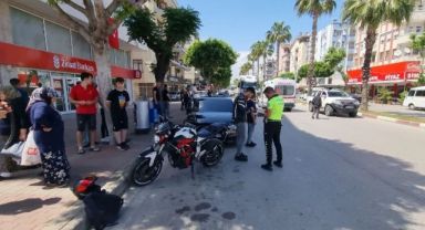 Yayalara çarpmamak için fren yapan sürücünün çabası yeterli olmadı