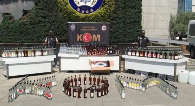 Büyük operasyon: 2 bin 326 şişe sahte içki ele geçirildi