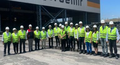 Ege Demir ve Demirdışı Metaller Birliği'nden Kardemir Çelik Üretim Tesisine ziyaret