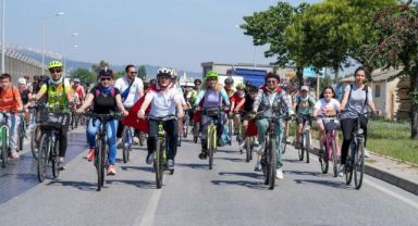 Gaziemirliler sağlık için pedal çevirdi