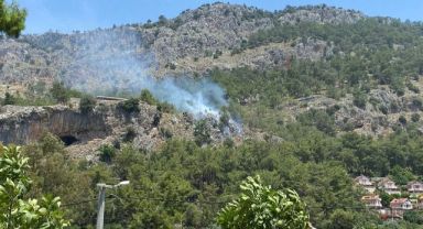 Korkutan orman yangını büyümeden söndürüldü