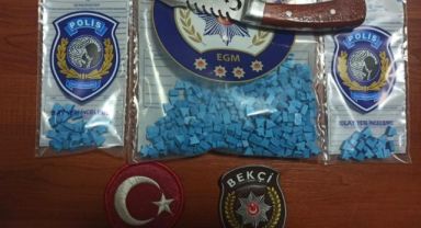Motosiklet sürücüsünün poşetinden uyuşturucu çıktı!