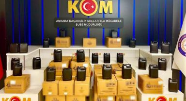 Piyasa değeri 4 milyon lira olan 3,5 ton etil alkol ele geçirildi