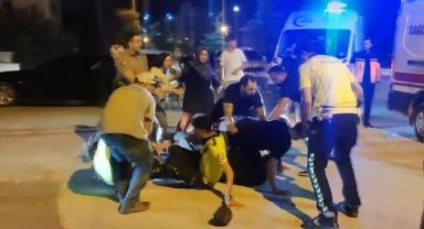 Trafik kazasının ardından ortalık savaş alanına döndü!