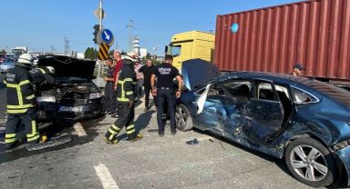 4 araçlı zincirleme kaza: 3’ü İtalyan 4 yaralı