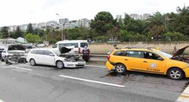 6 araçlı zincirleme kaza: 3 yaralı