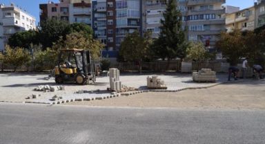 Belediye şantiyesi fabrika gibi üretiyor, Karşıyaka güzelleşiyor!