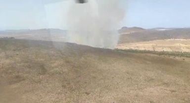 Çeşme'de orman yangını: Helikopterler havalandı