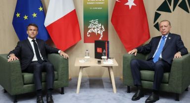 Cumhurbaşkanı Erdoğan, Macron ile görüştü