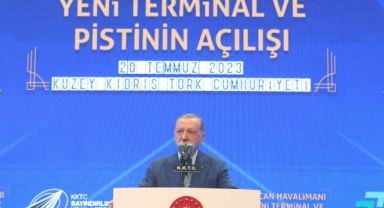 Cumhurbaşkanı Erdoğan: Yeni terminal eskisine kıyasla 6 kat büyütülmüştür