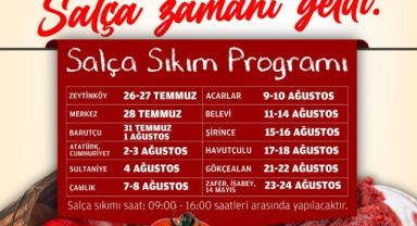 Efes Selçuk'ta salça zamanı