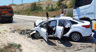 Feci trafik kazası: 1 ölü, 3 yaralı