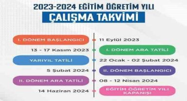 MEB yeni eğitim-öğretim yılı çalışma takvimini yayımladı