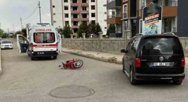 Otomobil ile motosiklet çarpıştı: 1 yaralı