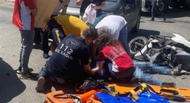 Panelvan araçla çarpışan motosikletli kurye hayatını kaybetti