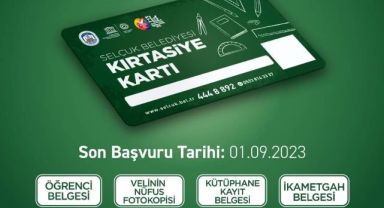 Efes Selçuk Belediyesi'nden eğitime kırtasiye desteği