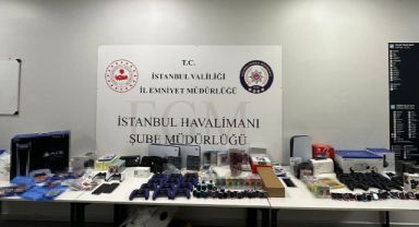 Havalimanı’nda 1 milyon lira değerinde kaçakçılık operasyonu