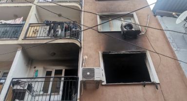İzmir'de ev yangını: 1'i bebek 9 kişi dumandan etkilendi