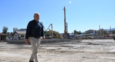 Başkan Tekin, “Mega proje”yi inceledi