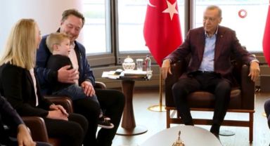 Cumhurbaşkanı Erdoğan, Elon Musk ile görüştü