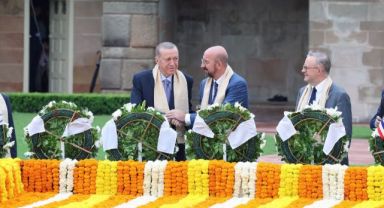 Cumhurbaşkanı Erdoğan,Gandhi'nin anıt mezarını ziyaret etti