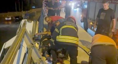 Vücuduna saplanan demir boruyla hastaneye kaldırılan sürücüden acı haber!