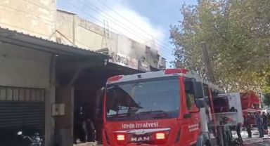 Bergama’da iş yerinde çıkan yangın söndürüldü