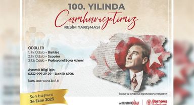Bornova'dan 100. yıla özel resim yarışması