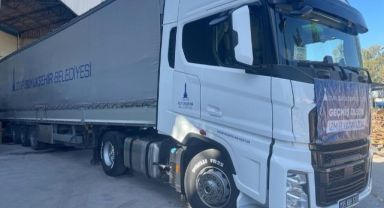 İzmir’den Hatay’a 244’üncü destek tırı gönderildi