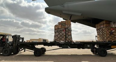 MSB: Gazze’ye yardım uçağı Mısır’da