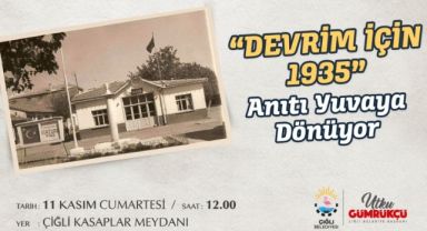 Çiğli Belediyesi “Devrim İçin 1935” anıtını ilk yerine taşıyor