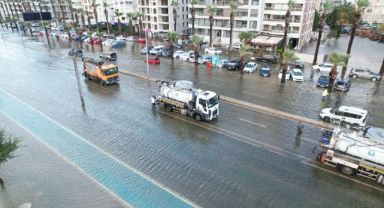 İzmir’de deniz 1 metre yükseldi