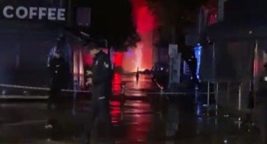 İzmir'de doğal gaz borusu patladı, yürekler ağza geldi