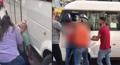 Üç motokuryeden yaşlı adama öldüresiye dayak!