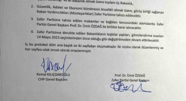 Ümit Özdağ, Kemal Kılıçdaroğlu’yla yaptığı ‘protokolü’ açıkladı