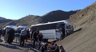 Diyarbakır’da otobüs kazası: 27 yaralı