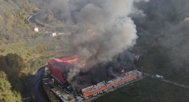 Giresun’da balık tesisinde yangın