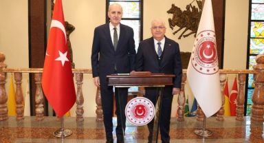 TBMM Başkanı Kurtulmuş’tan Bakan Güler’e taziye ziyareti