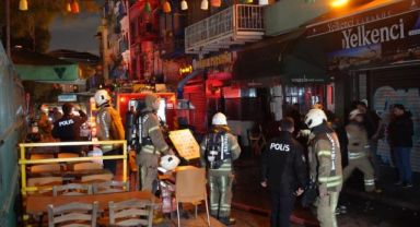 4 katlı apart otelde korkutan yangın