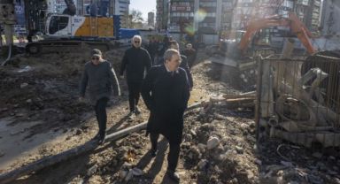 Başkan Batur’dan yeni bina alanında inceleme