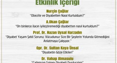 Gaziemir’de diyabet ve obezite hastalığı işlenecek