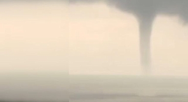 İzmir açıklarında dev hortum oluştu