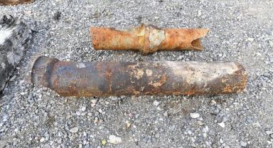 Kemeraltı’ndaki altyapı çalışmalarından asırlık su boruları çıktı