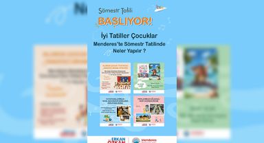 Menderes Belediyesi’nden öğrencilere sömestr tatilinde çeşitli etkinlikler