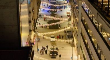 Milli Kütüphane Caddesi çiçek açtı